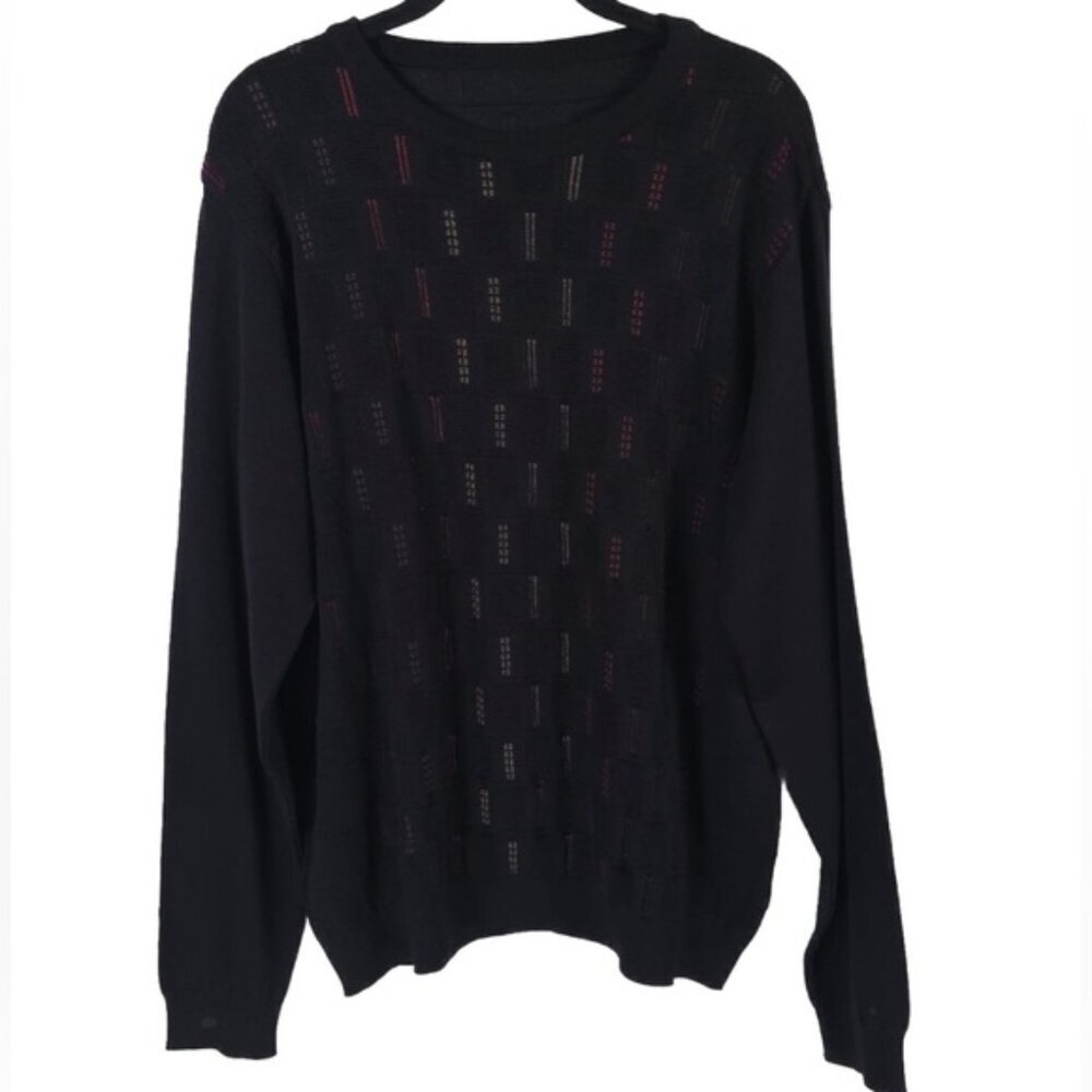 ST. CROIX WOOL Blend Luxury Crew Nk Knit Pullover‎ Sweater Craftsmanship LARGE